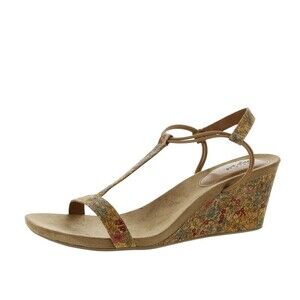 Style & Co. Womens 12 M Flower Cork Mulan Wedge Heel Sandals NIB IQ1